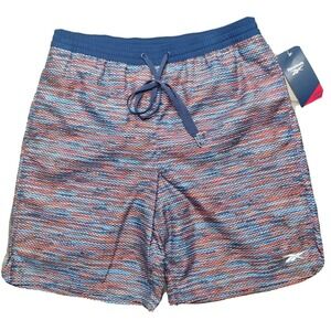 REEBOK Men Small Vivid Orange‎ Volley 9" Swim Trunks Shorts NEW